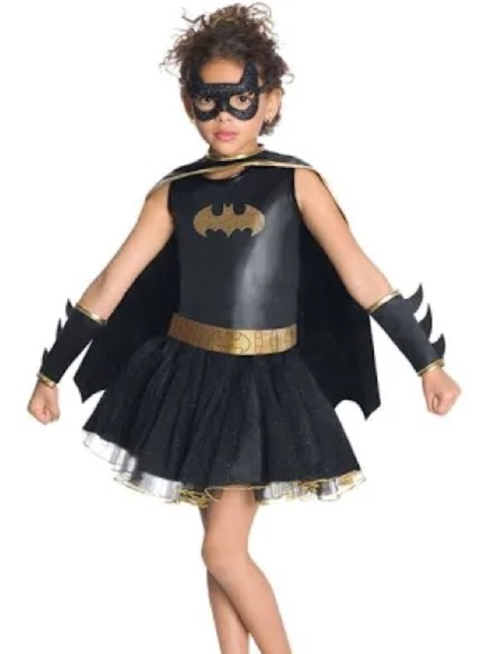 DC Comics Black and Gold Superhero Costume for Kids